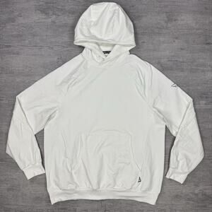 Paper Planes Men’s Solid Hoodie Size XXL White Streetwear Cotton Polyester EUC
